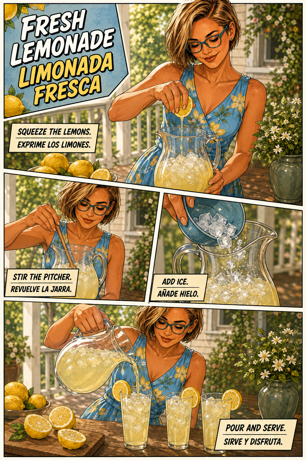 Fresh lemonade lesson with Maya